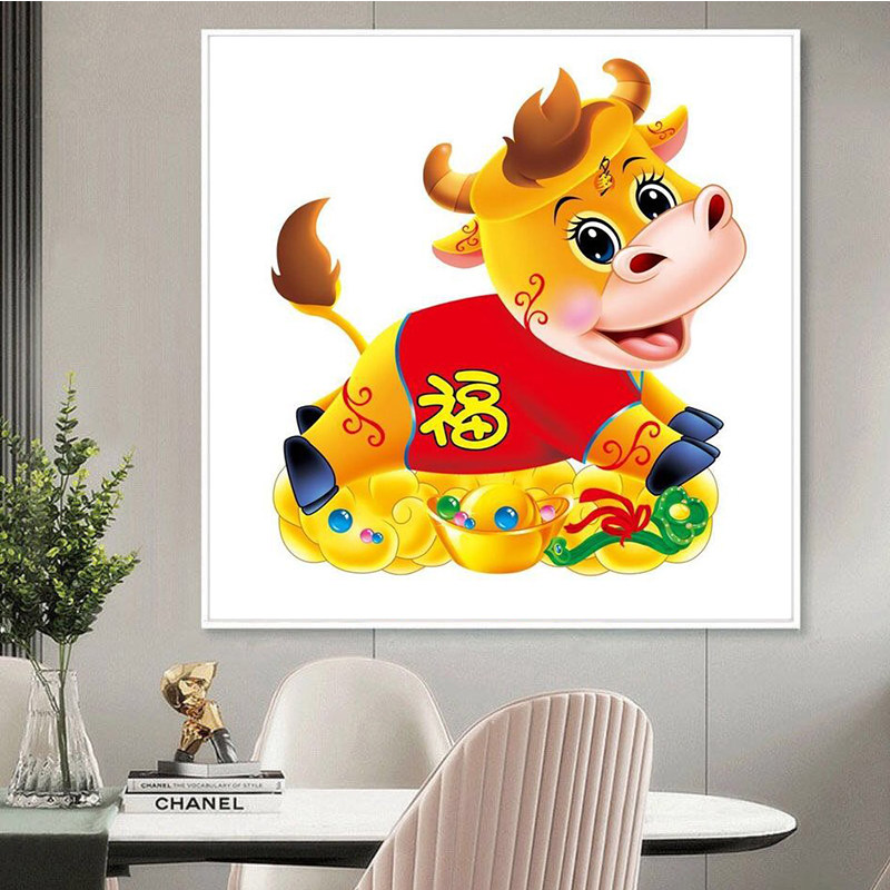 金牛送福生肖牛年大吉卡通