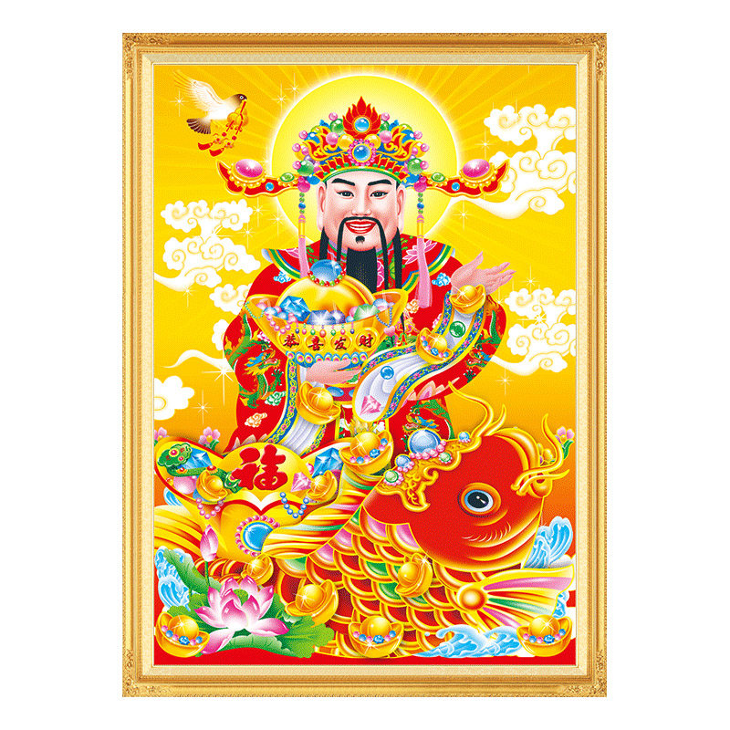 佛像客厅玄关钻石画十字绣