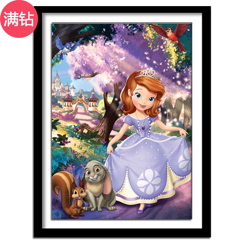 卡通人物小公主苏菲亚装饰画