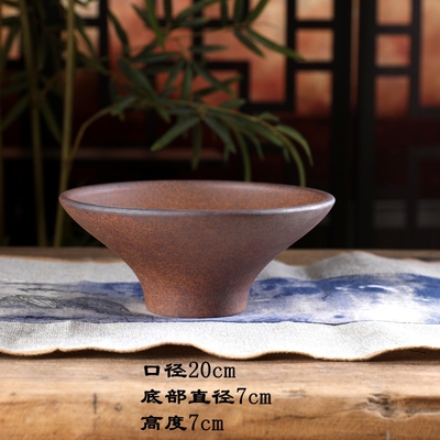 浩杰特制新款紫砂复古窑变碗