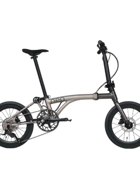 JAVA佳沃NEO三折叠车小轮径16寸桶轴油碟9速折叠自行车小布国布车