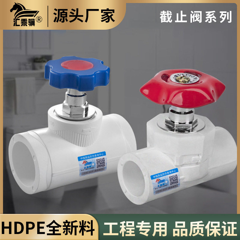 自来水管配件ppr截止阀大全热熔管件升降式止水阀卡簧式闸阀铜芯