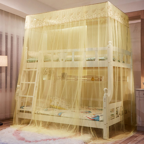 子母床蚊帐双层床一体式