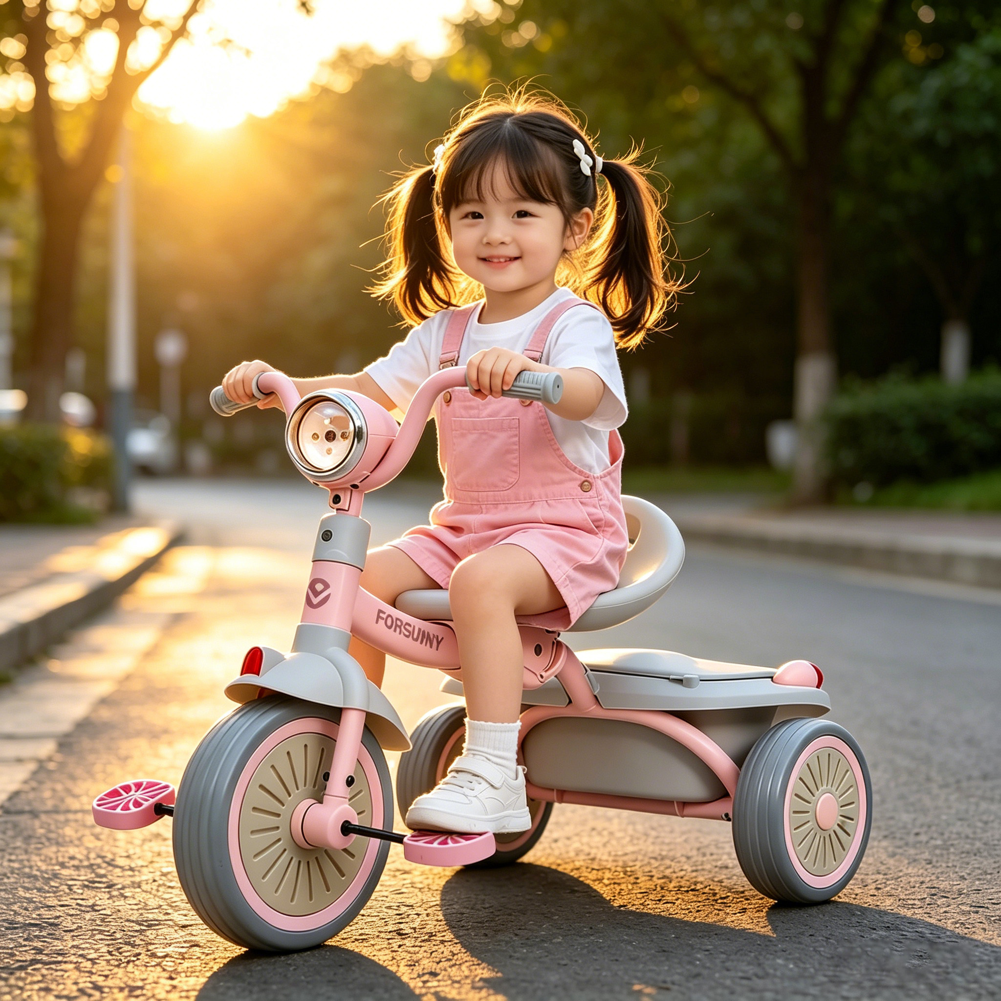 儿童三轮车1到3岁小孩脚蹬自行车可折叠脚踏车宝宝单车幼儿园童车
