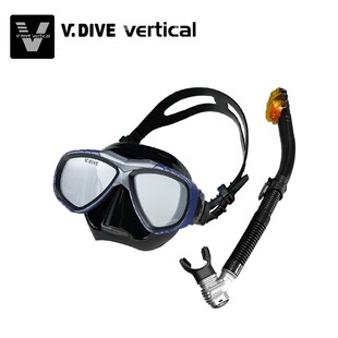 vdive潜水镜装备浮潜三宝全干式呼吸管套装成人儿童游泳面罩