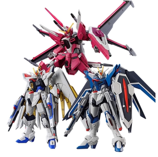 现货万代高达拼装模型HG SEED剧场版 非凡强袭飞升自由无限正义