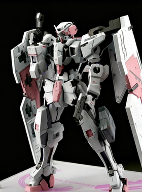 万代高达拼装模型 MG 1/100力天使 樱花粉改色 板喷男生礼物正品