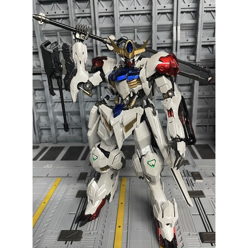代工喷涂万代 MG巴巴托斯 金属色天狼座天狼型铁血孤儿团拼装模型
