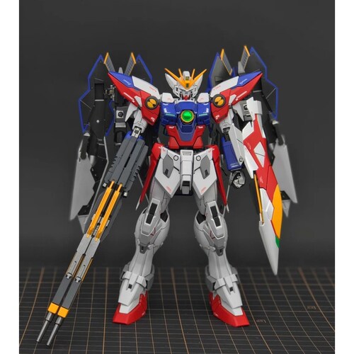 现货 万代 MG 1/100 Zero EW 零式 飞翼高达 高达拼装 板喷改色