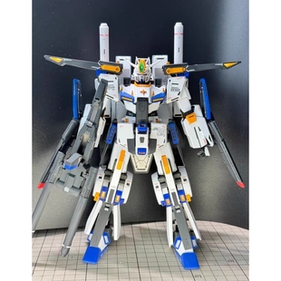 KA版 Ver.KA 万代 白蓝改色 ZZ高达 100 卡版 模型 拼装