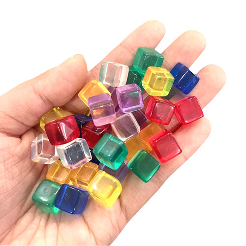 1cm小方块桌游配件亚克力token标记桌游指示物计数器