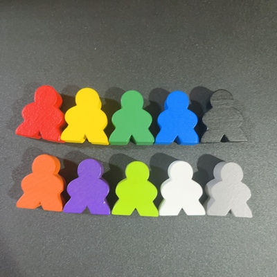 电脑切割大米宝小人木质木棋