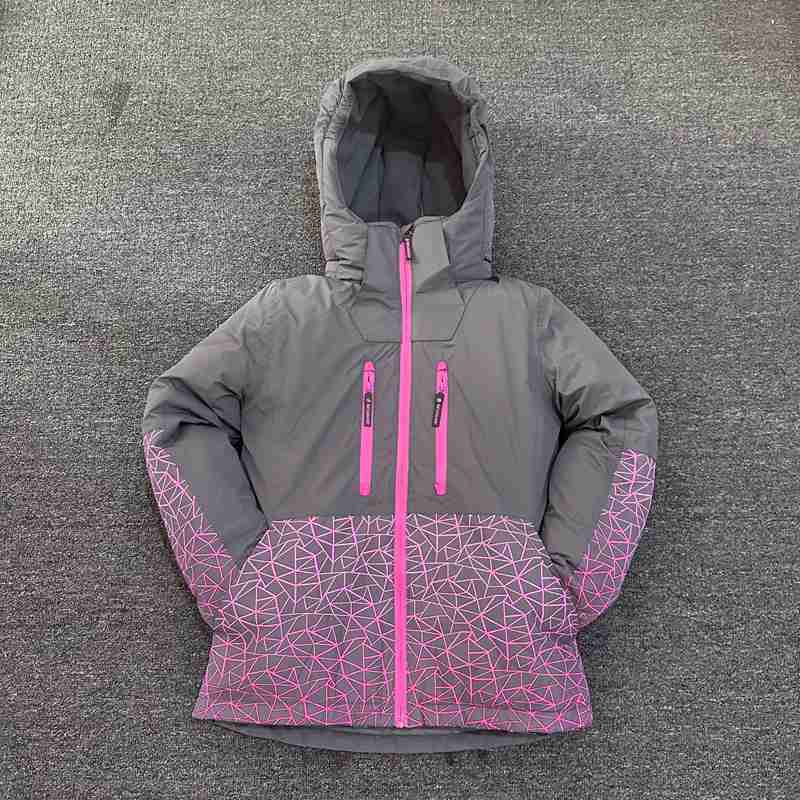 出口欧美儿童滑雪服加厚棉服外套户外防风防水冲锋衣女童保暖棉袄