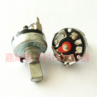 B503 圆形5脚带开关半轴单联可调电位器B50K 宝象电子原装 RV17立式