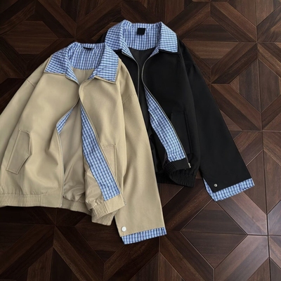 2024春秋痞帅外套男ins高街潮牌港风日系原宿风韩版潮流宽松夹克