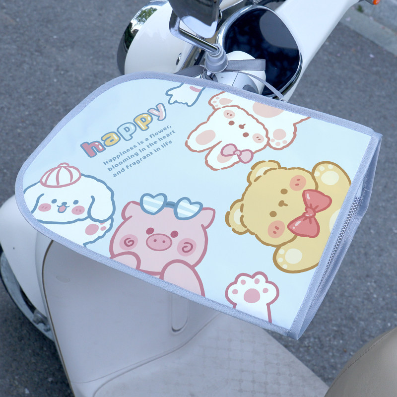 电动车防晒手套夏季薄款摩托电车夏天车把套挡风女款手罩把手防水