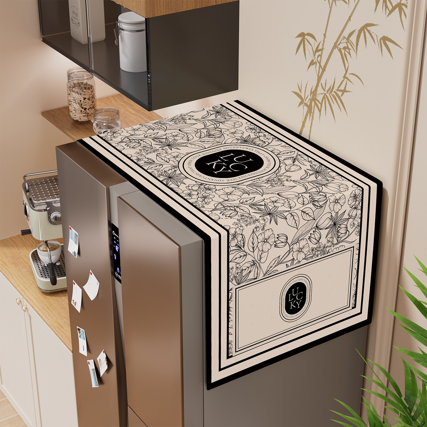 冰箱盖布防尘罩家用单双开门罩子2025新款洗衣机罩立式冰柜盖巾