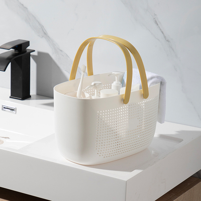 塑料长方形浴室手提宿舍洗澡篮子