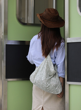 CAPSULE EVENTS胶囊事件 韩国印花浪漫单肩帆布包女时尚斜挎托特