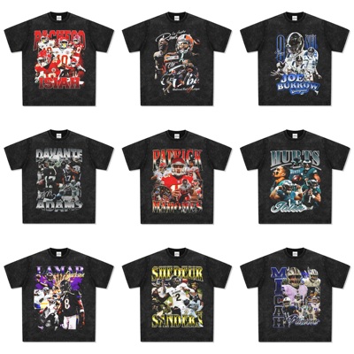 马霍姆斯贝克汉姆橄榄球美式短袖