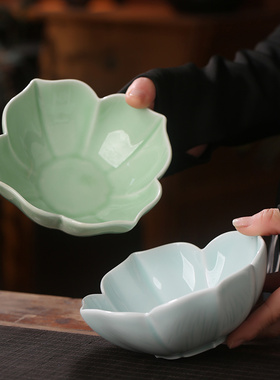 景德镇陶瓷冷菜碗釉下彩商用餐厅创意饭碗面碗甜品果碗意境小吃碟