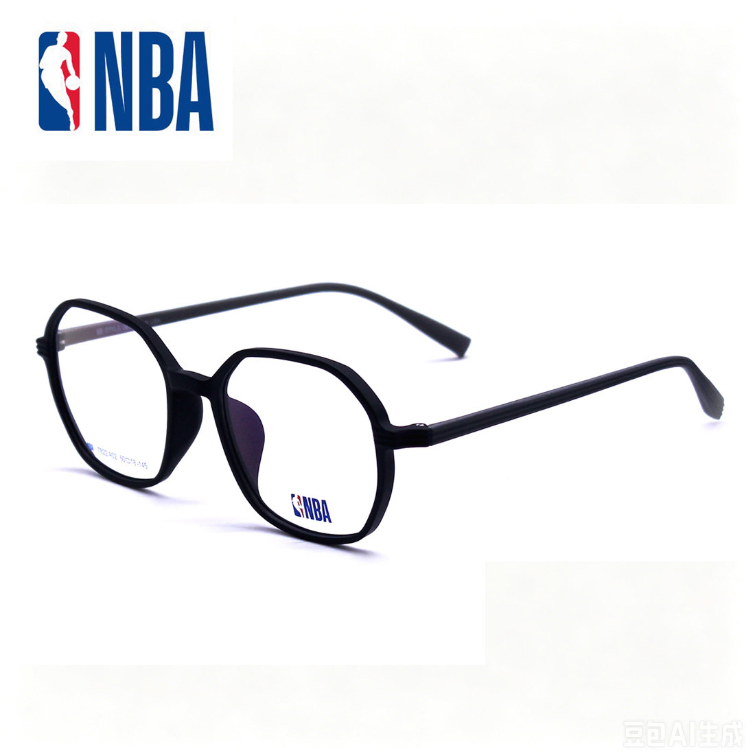 NBA7822 防蓝光眼镜架男女通用黑色全框多边修颜超轻文艺近视镜框