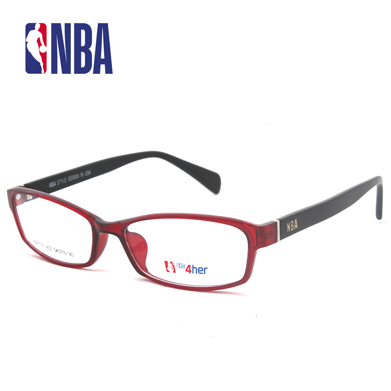 NBA7761复古眼镜架潮近视板材男女款全框NBA2K26手游道具个性黑色