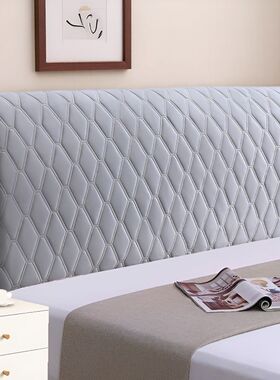 新款床头罩加棉加厚全包夹棉65厘米75厘米通用珊瑚绒面可拆洗网红