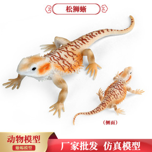 儿童认知玩具蜥蜴松狮蜴巨蜥四脚变色龙龙仿真昆虫动物模型摆件