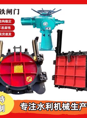 双向镶铜铸铁闸门止水渠道闸门附壁平板闸门河道闸门一体水库闸门