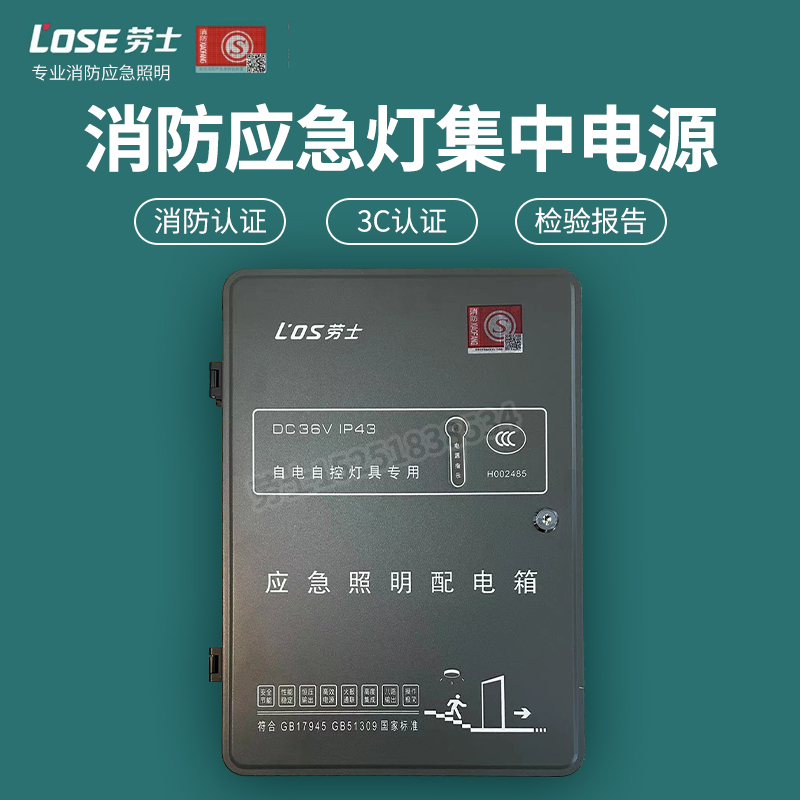 劳士智能A型24V36V安全出口敏疏散指示灯华EPS集中电源消防应急灯