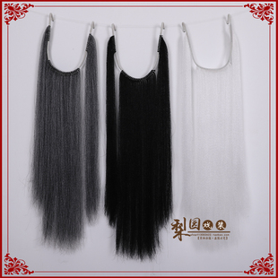 戏曲髯口 演出胡子古代古装长胡子 胶丝三须三绺 戏剧财神长三须