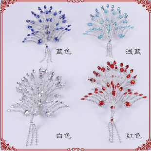 戏剧头面大凤 京剧越剧头饰 戏曲青衣花旦小姐五彩木钻正凤 大凤