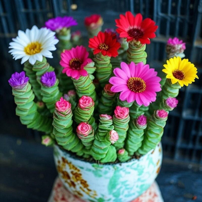 新品开花钱串桌面小盆栽招财多肉植物钱多多办公室内防辐射好养活