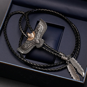 tie牛仔波洛领带西部男项链衬衫 复古个性 风老鹰bolo 领结领绳配饰