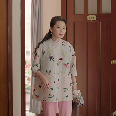 国风新中式中长款盘扣外套开衫