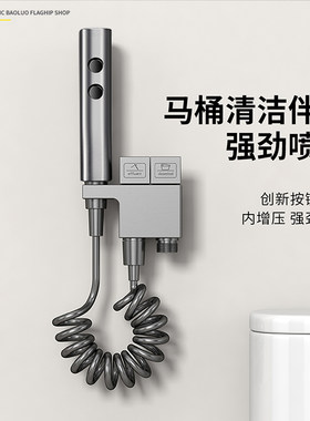 德国汉斯马桶伴侣清洁喷枪卫生间冲洗器妇洗器高压水枪龙头角阀铜