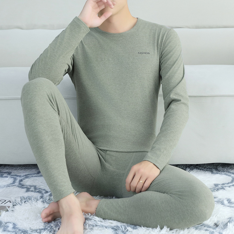 男秋冬季贴身秋衣秋裤防寒打底衫