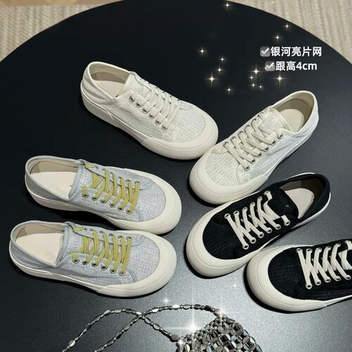 透气网鞋女夏新款一脚蹬百搭软底