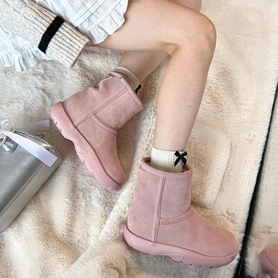 雪地靴女小个子内增高7.5cm棉靴