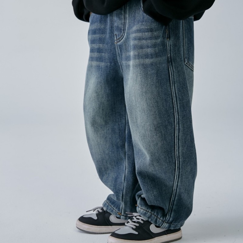 男童春秋冬季日系牛仔裤 儿童百搭帅气一体绒柔软加厚长裤子潮酷,童装/婴儿装/亲子装,裤子,淘宝优惠券,粉丝福利购,淘宝优惠卷