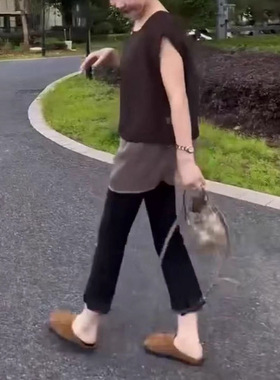 今年流行特惠25817新大爱美依缘2025高级感拼接纱假两件上衣高腰
