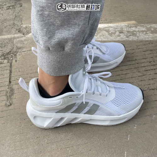 Adidas, дышащая амортизирующая износостойкая спортивная обувь, для бега