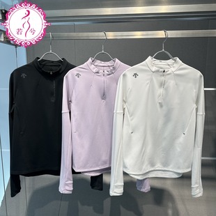 DESCENTE迪桑特2025秋冬女跑步运动健身速干长袖 D5432RTL05 针织衫