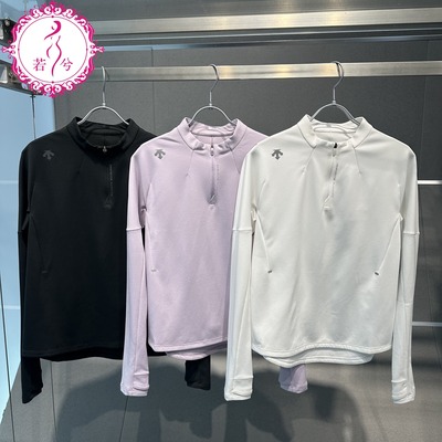 DESCENTE迪桑特2025秋冬女跑步运动健身速干长袖针织衫D5432RTL05