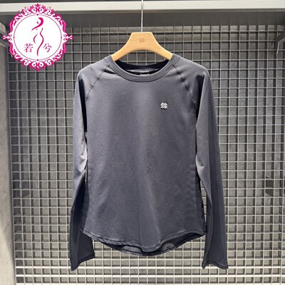 KOLON SPORT可隆2026春女士户外休闲一体织圆领长袖T恤LKRT6SN052