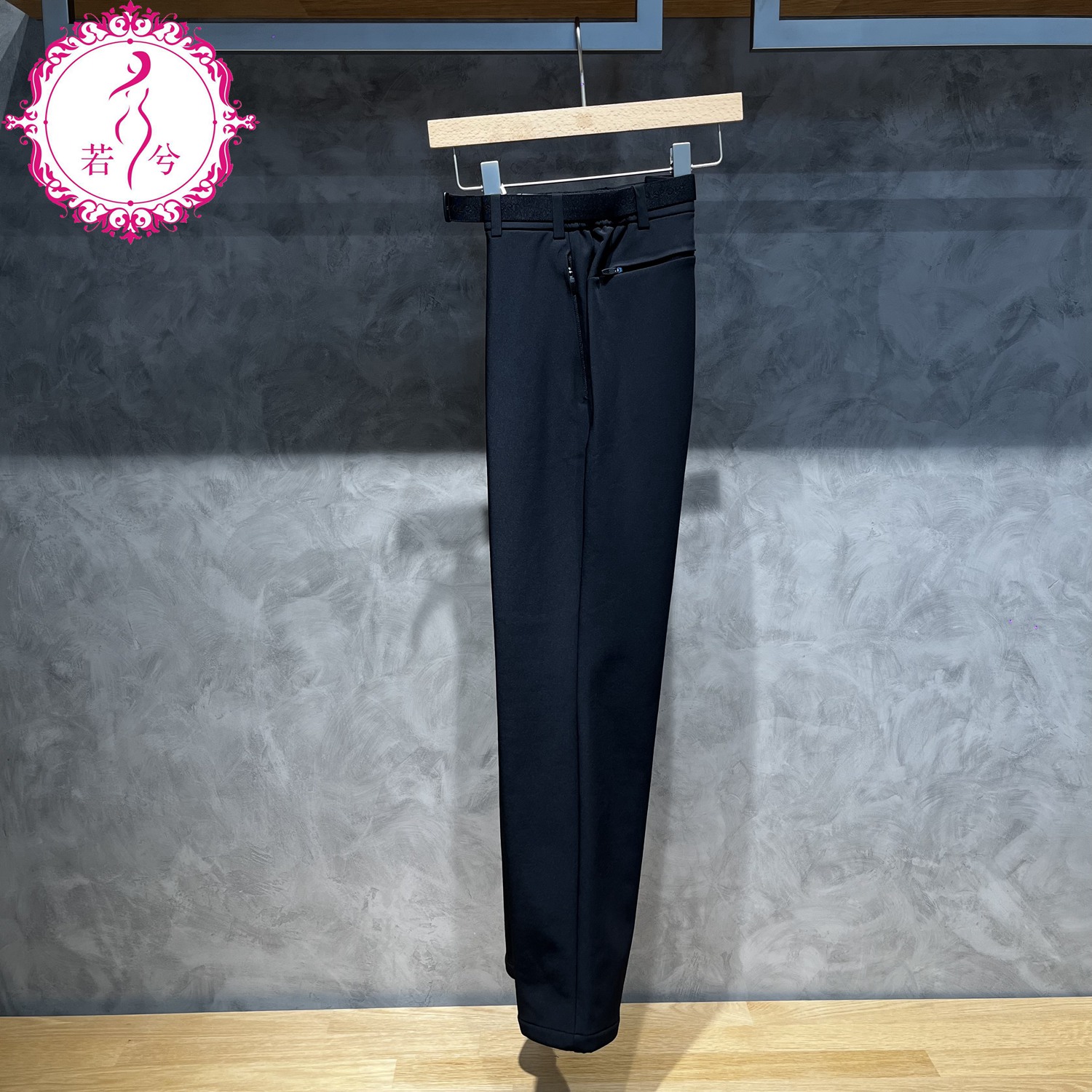 KOLON SPORT可隆2025秋冬男士保暖抗皱拉绒软壳长裤LHLP5WN129