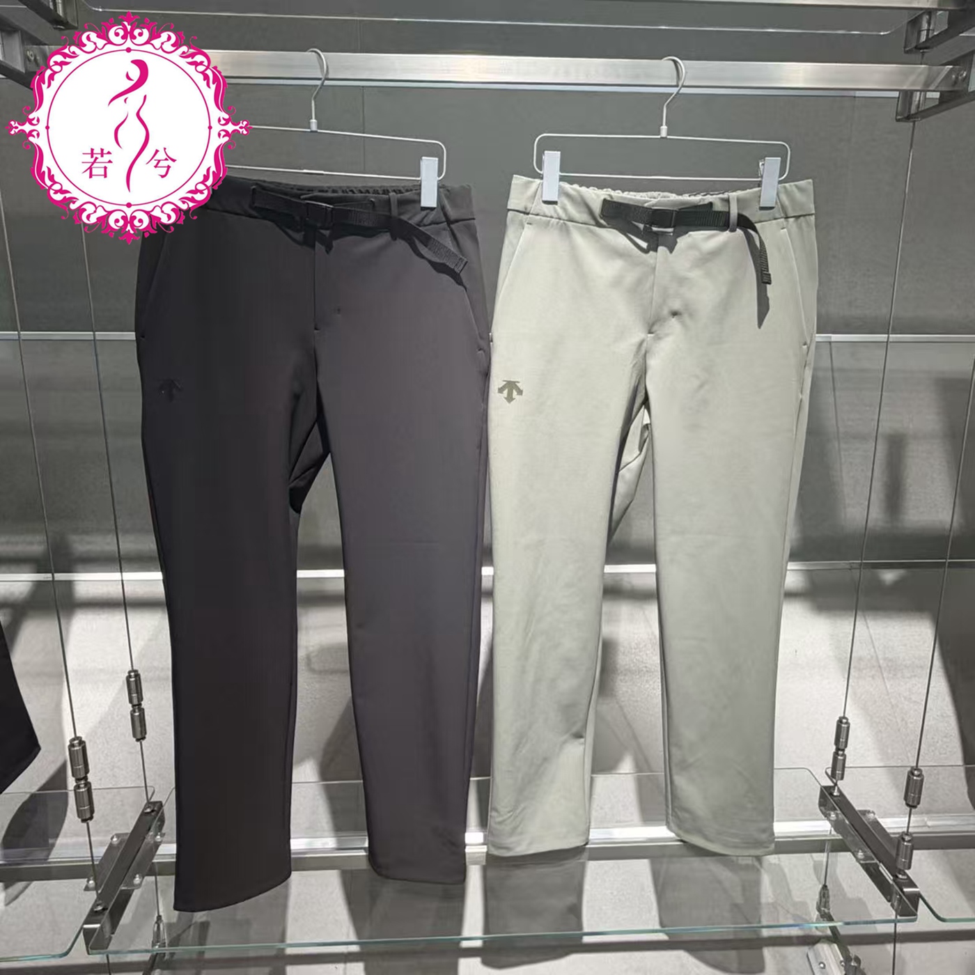 DESCENTE迪桑特2025秋冬男士运动休闲梭织抓绒保暖长裤D5431SPT51