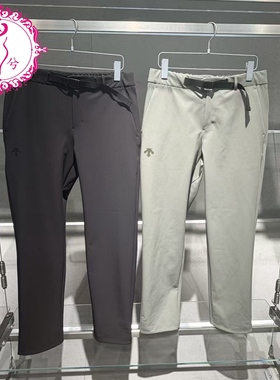 DESCENTE迪桑特2025秋冬男士运动休闲梭织抓绒保暖长裤D5431SPT51