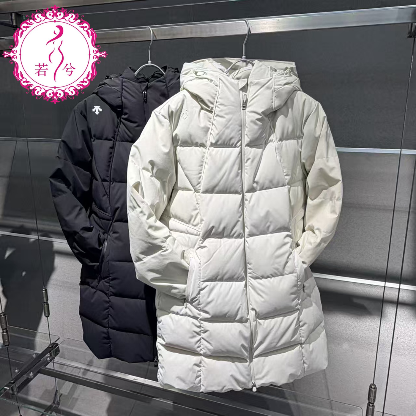 DESCENTE迪桑特2025冬季女士防钻绒保暖中长款羽绒服D5432TDJ44